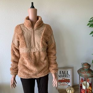 🍂 Victoria Secret PINK Sherpa Pull-Over Sweater 🍂